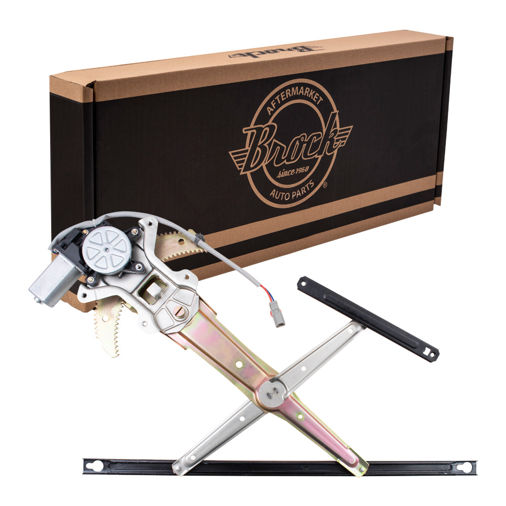 Brock Replacement Drivers Front Power Window Lift Regulator with Motor Assembly Compatible with 97-01 SUV 72251S10J01