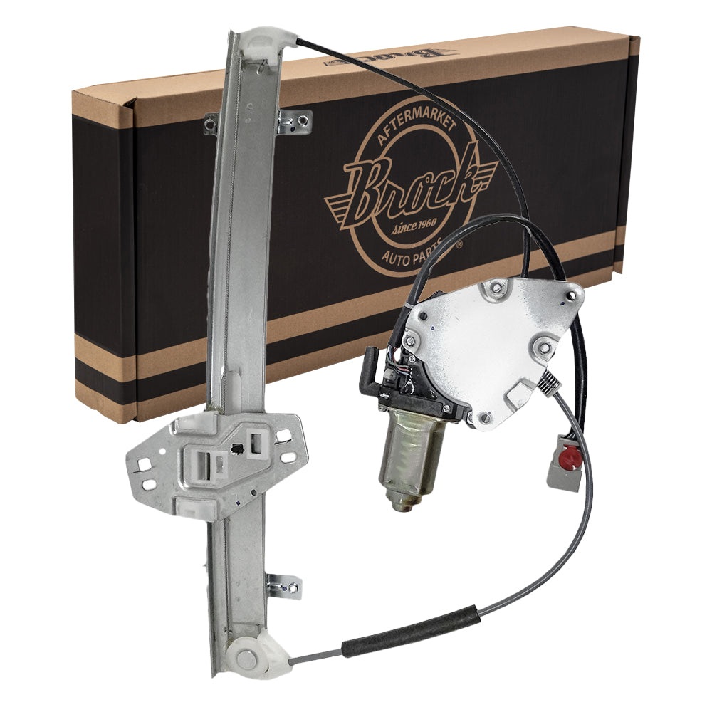 Brock Replacement Drivers Front Power Window Lift Regulator with Motor Assembly Compatible with 01-05 Civic 72250S5PA02(01)