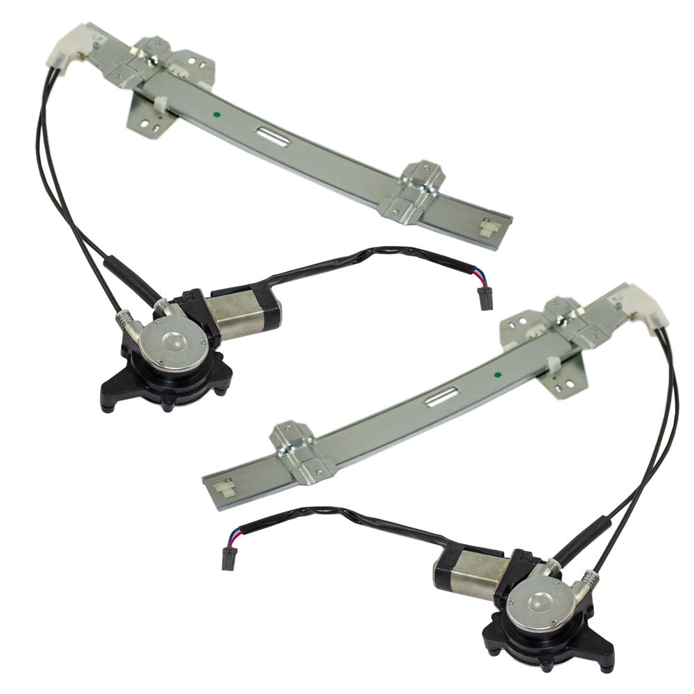 Brock Replacement Pair Set Front Power Window Lift Regulators & Motors Assemblies Compatible with 94-97 CL Accord 72250SV2003 72210SV2003