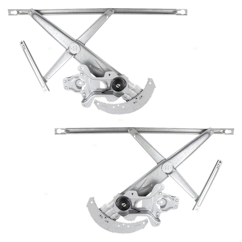 Brock Replacement Set Power Window Regulators Compatible with 1998-2002 Accord Coupe