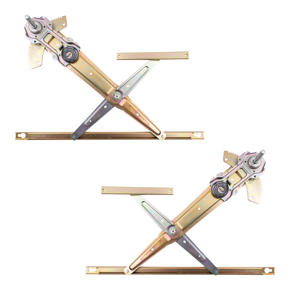 Fits Honda Civic Coupe & Hatchback 92-95 Set Front Manual Winodw Lift Regulators