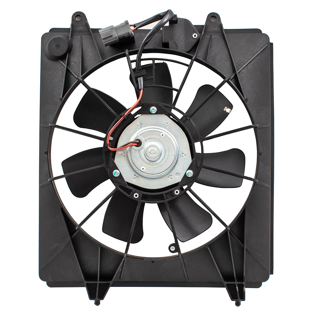 Brock Replacement A/C Cooling Condenser Fan Motor Assembly WITHOUT Controller Compatible with 07-09 CR-V 38615RZAA01 38616RZAA01 38611PNA0003