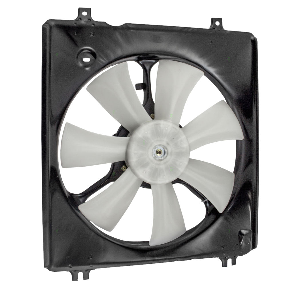 Brock Replacement Passengers A/C Condenser Cooling Fan Motor Assembly Compatible with 08-09 Accord 3.5L 38611-R70-A01