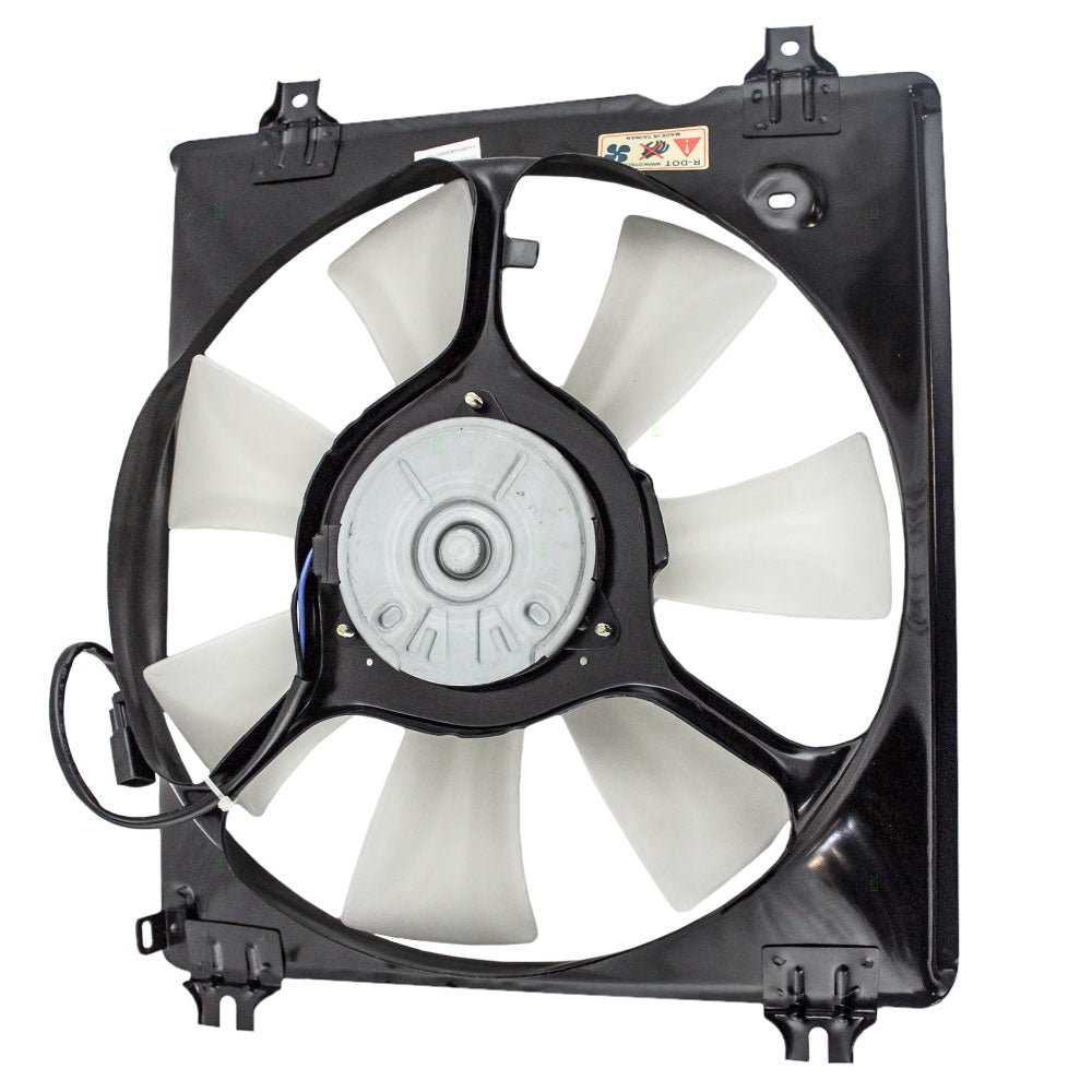 Brock Replacement Passengers A/C Condenser Cooling Fan Motor Assembly Compatible with 08-09 Accord 3.5L 38611-R70-A01