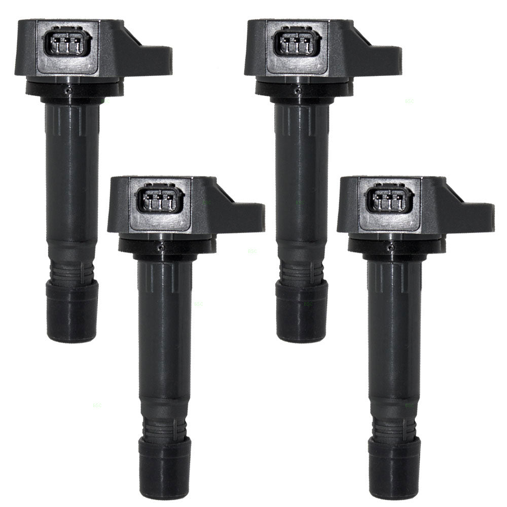 Brock Replacement 4 Piece Set of Ignition Spark Plug Coils Compatible with 2006-2011 Civic 1.8L 30520RNAA01 30520-RNA-A01