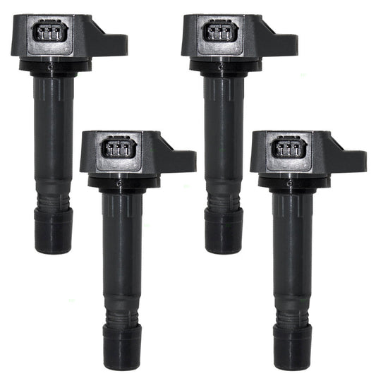 Brock Replacement 4 Piece Set of Ignition Spark Plug Coils Compatible with 2006-2011 Civic 1.8L 30520RNAA01 30520-RNA-A01