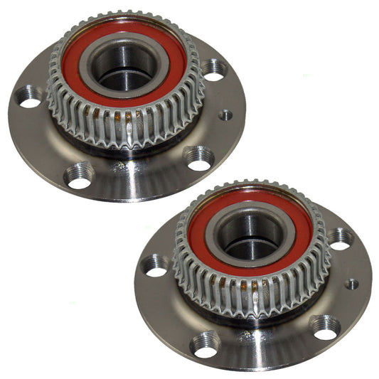 Brock Aftermarket Replacement Rear Driver Left Passenger Right Hub Bearing Assemby Set Compatible with 1998-2010 Volkswagen Beetle