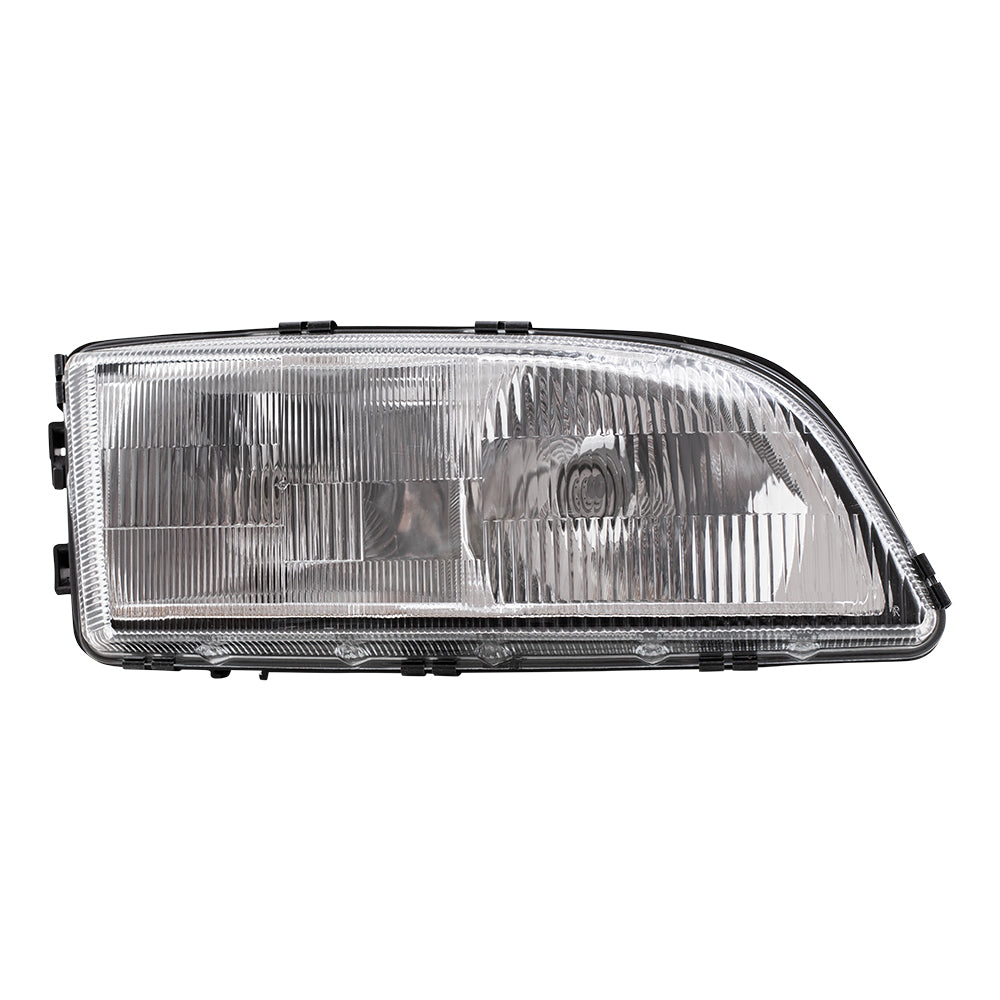 Brock Replacement Driver and Passenger Headlights Headlamps Compatible with C70 S70 V70 Series 86284023 86284031