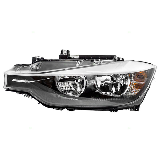 Headlight fits 2012-2015 BMW 3 Series Driver Halogen Headlamp Left Side Assembly