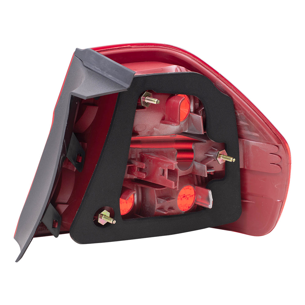 Brock Replacement Drivers Taillight Quarter Panel Mounted Tail Lamp Compatible with 2006-2008 3 Series Sedan 63217161955