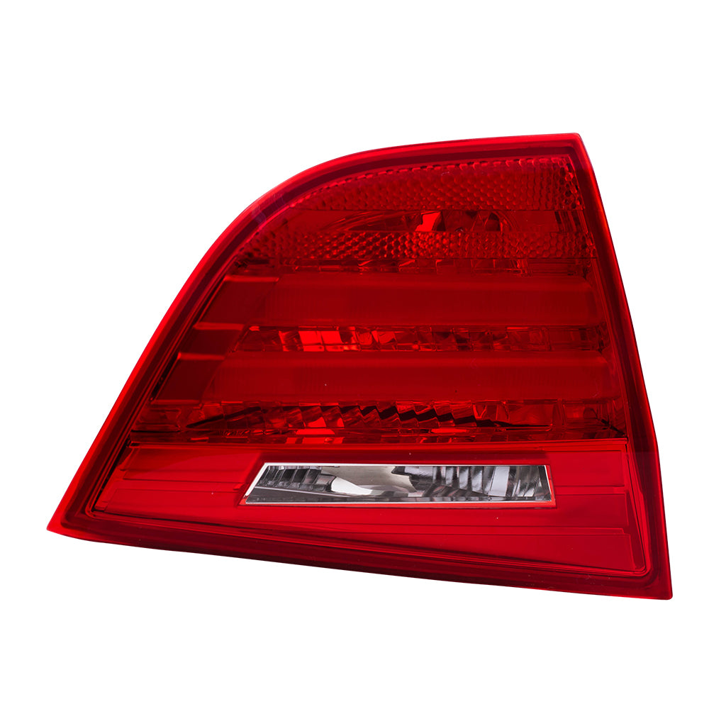 Brock Replacement Driver Tail Light Lid Mounted Lens Compatible with 2009-2011 3 Series E90 Sedan
