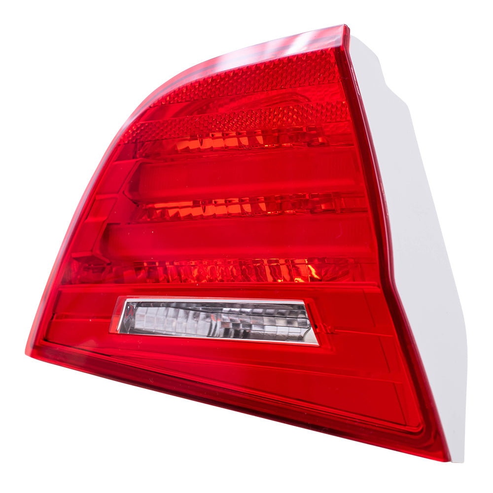 Brock Replacement Driver Tail Light Lid Mounted Lens Compatible with 2009-2011 3 Series E90 Sedan