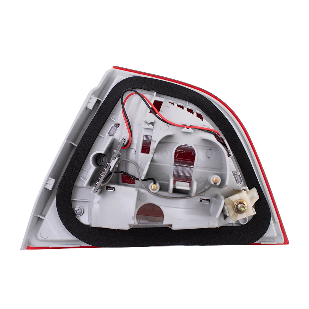 Brock Replacement Driver Tail Light Lid Mounted Lens Compatible with 2009-2011 3 Series E90 Sedan