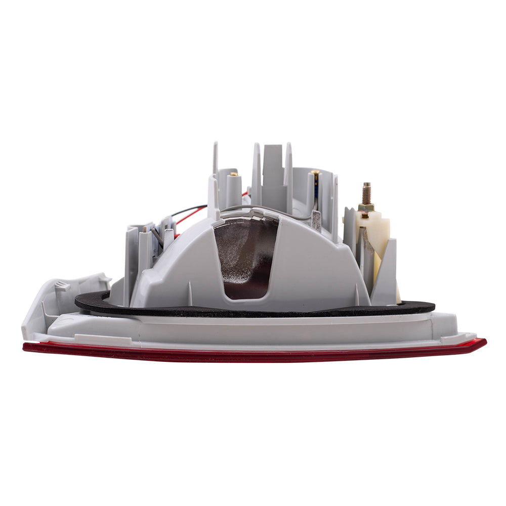 Brock Replacement Driver Tail Light Lid Mounted Lens Compatible with 2009-2011 3 Series E90 Sedan