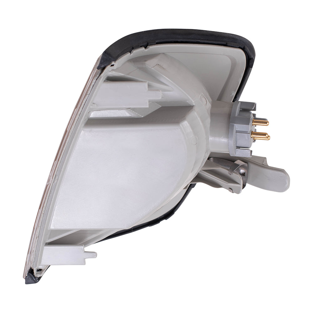 Brock Replacement Driver and Passenger Park Signal Corner Marker Lights Lamps Lenses Compatible with 1994-1996 E-Class 1248261143 1248261243