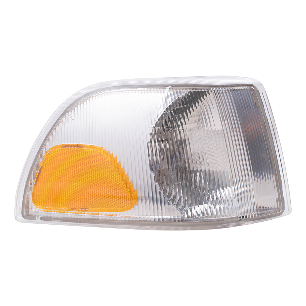 Brock Replacement Passengers Park Signal Corner Marker Light Lamp Lens Compatible with 1998-2000 S70 V70 1998-2002 C70 9483185-6
