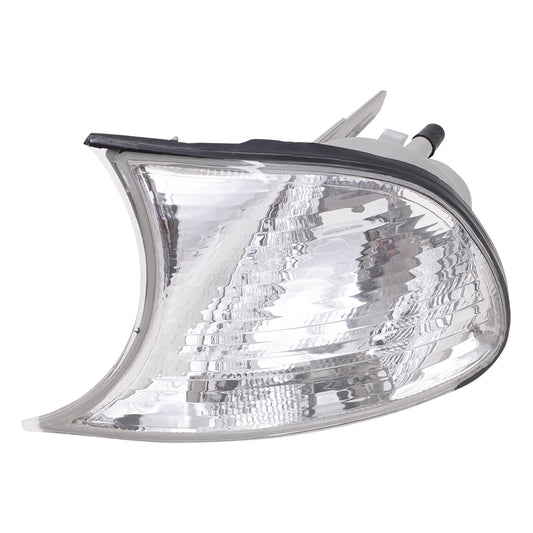 Brock Replacement Drivers Park Signal Corner Marker Light Lamp Clear Lens Compatible with 1999-2001 3 Series E46 Coupe & Convertible 63126904307