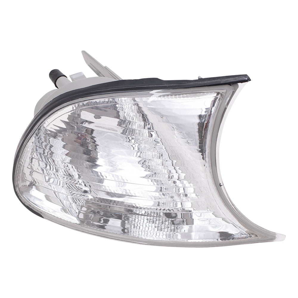 Brock Replacement Passengers Park Signal Corner Marker Light Lamp Clearn Lens Compatible with 1999-2001 3 Series E46 Coupe & Convertible 63126904308