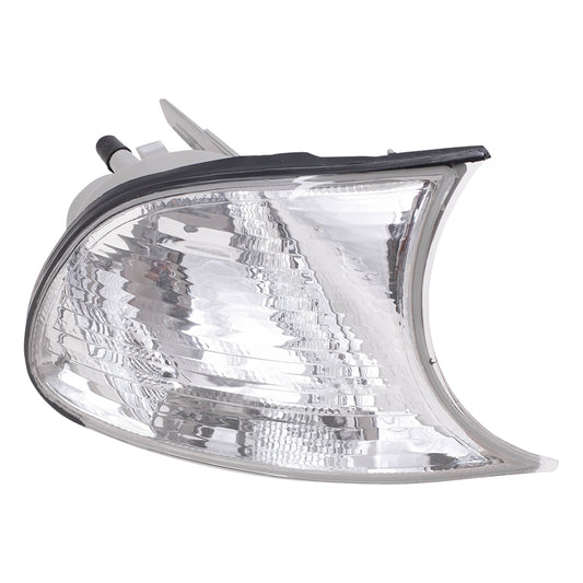 Brock Replacement Passengers Park Signal Corner Marker Light Lamp Clearn Lens Compatible with 1999-2001 3 Series E46 Coupe & Convertible 63126904308
