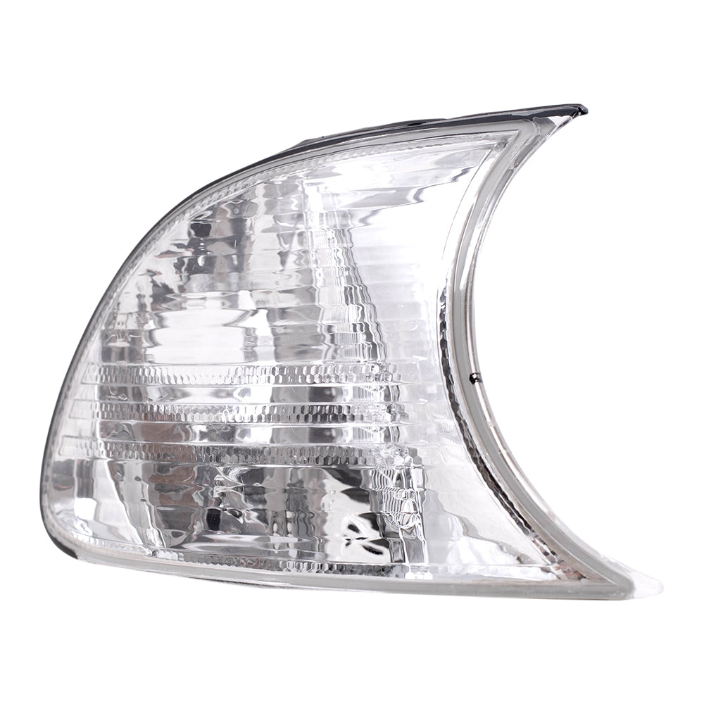 Brock Replacement Passengers Park Signal Corner Marker Light Lamp Clearn Lens Compatible with 1999-2001 3 Series E46 Coupe & Convertible 63126904308