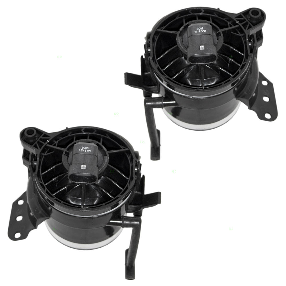 Brock Replacement Pair Set Fog Lights Lamps Lenses Compatible with 2004-2010 5 Series Sedan & Wagon w/ M Package & 2006-2010 M5 63177897187 63177897188
