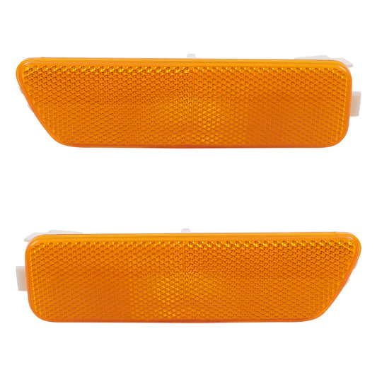 Brock Replacement Driver and Passenger Side Park Signal Marker Light Units Compatible with 1999-2006 Golf 2003-2005 GTI 1999-2005 A4 1999-2002 Cabrio 1JM945071 1JM945072