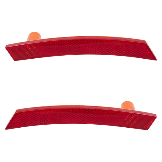Brock Replacement Driver and Passenger Rear Park Signal Side Marker Lights Lamps Compatible with 2002-2008 Cooper & S 63147165871 63147165872