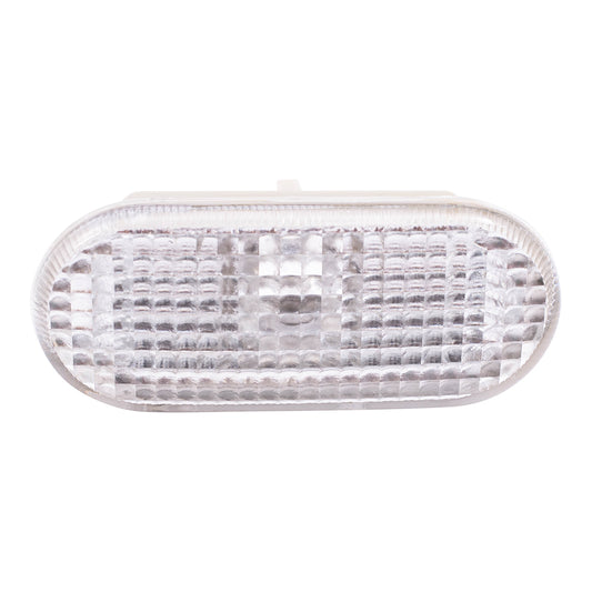 Brock Replacement Front Side Repeater Light Unit with White Lens Compatible with 1999-2005 Golf 1995-2005 A4 1998-2005 Passat 1999-2002 Cabrio 1J0 949 117 A