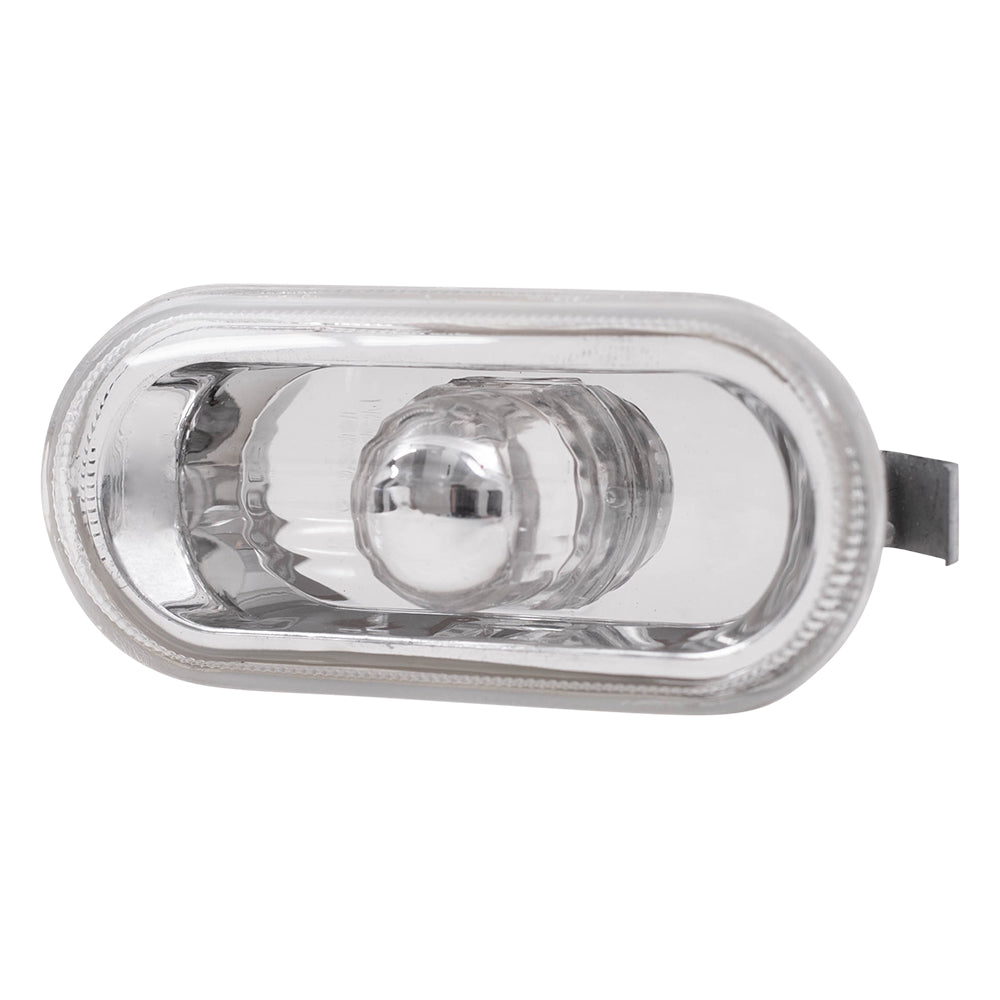 Brock Replacement Front Side Repeater Light Units with Clear Lens Compatible with 1999-2005 Golf 1995-2005 A4 1998-2005 Passat 1999-2002 Cabrio 1J0949117