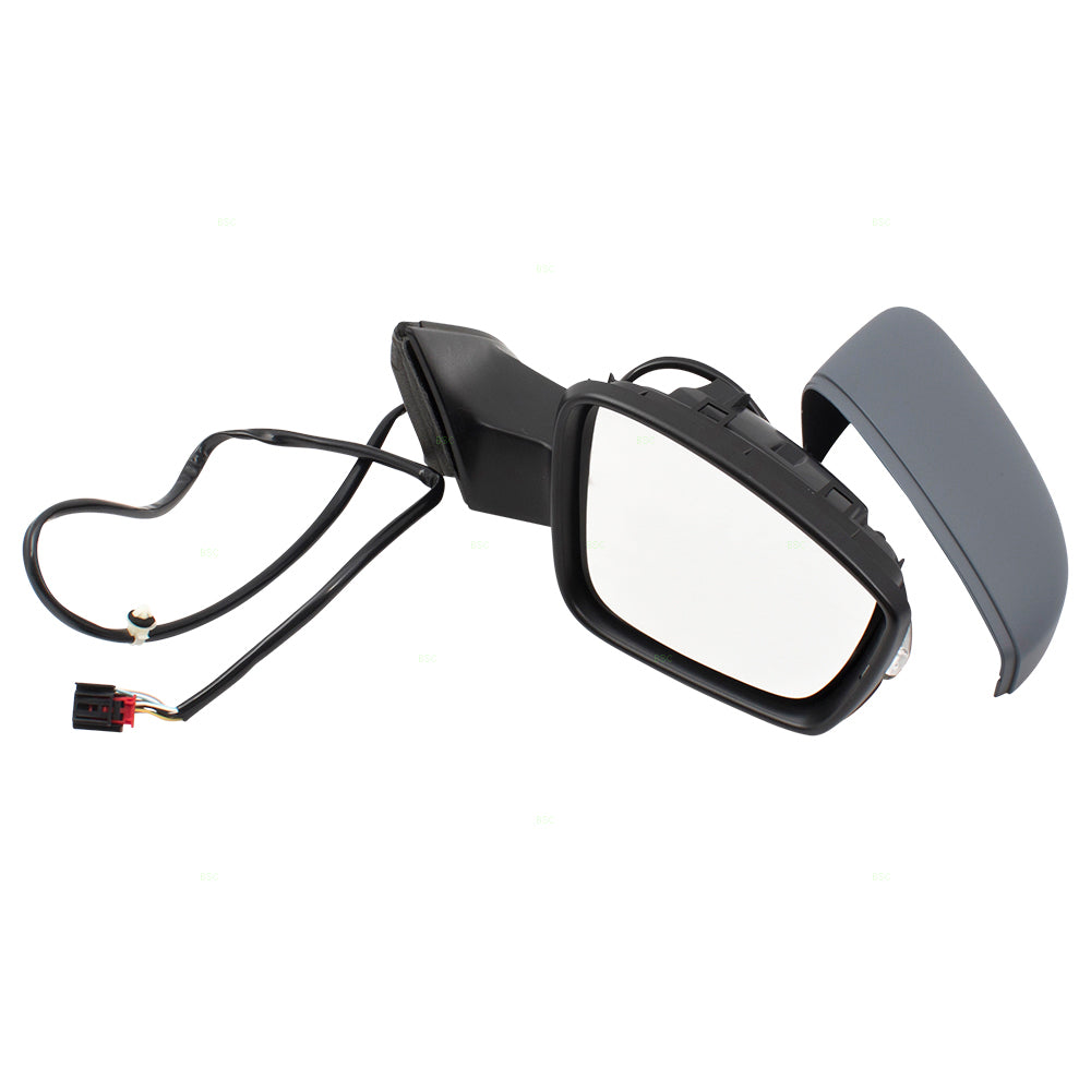 Brock Replacement Passengers Power Side View Mirror Heated Signal Memory Compatible with 2012 2013 2014 2015 Passat 561857508S9B9