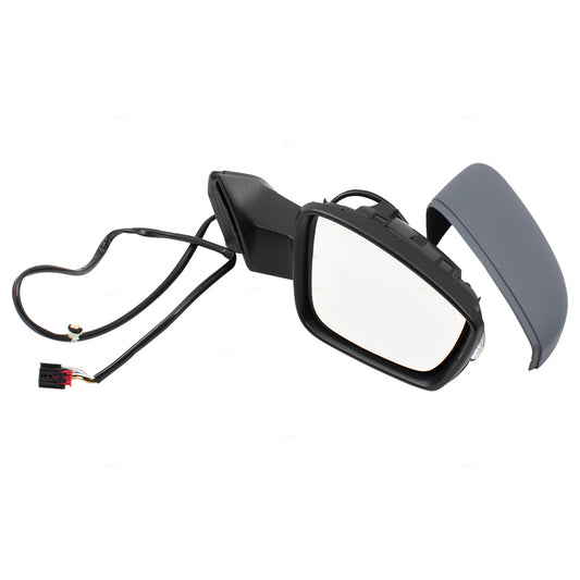 Brock Replacement Passengers Power Side View Mirror Heated Signal Memory Compatible with 2012 2013 2014 2015 Passat 561857508S9B9