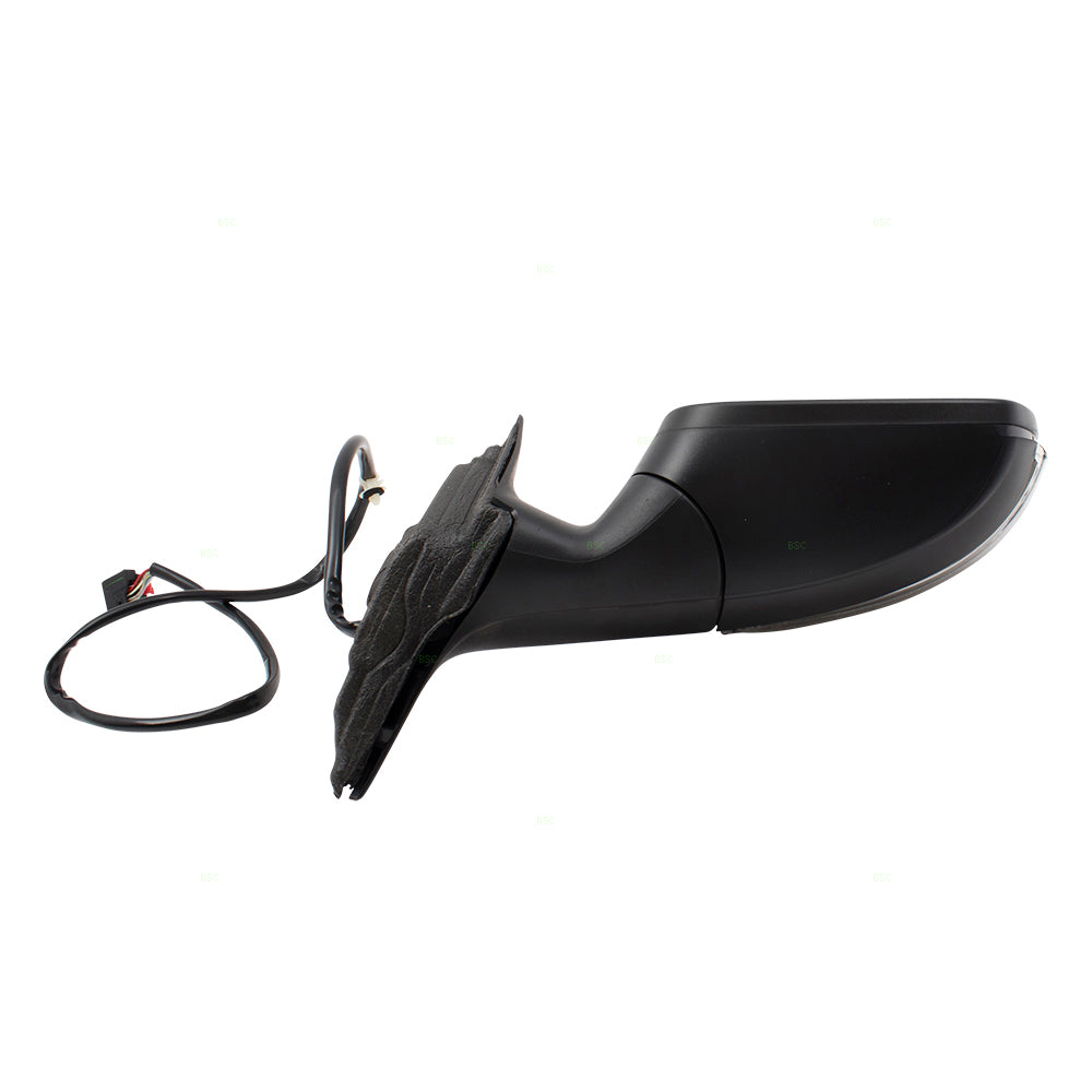 Brock Replacement Passengers Power Side View Mirror Heated Signal Memory Compatible with 2012 2013 2014 2015 Passat 561857508S9B9