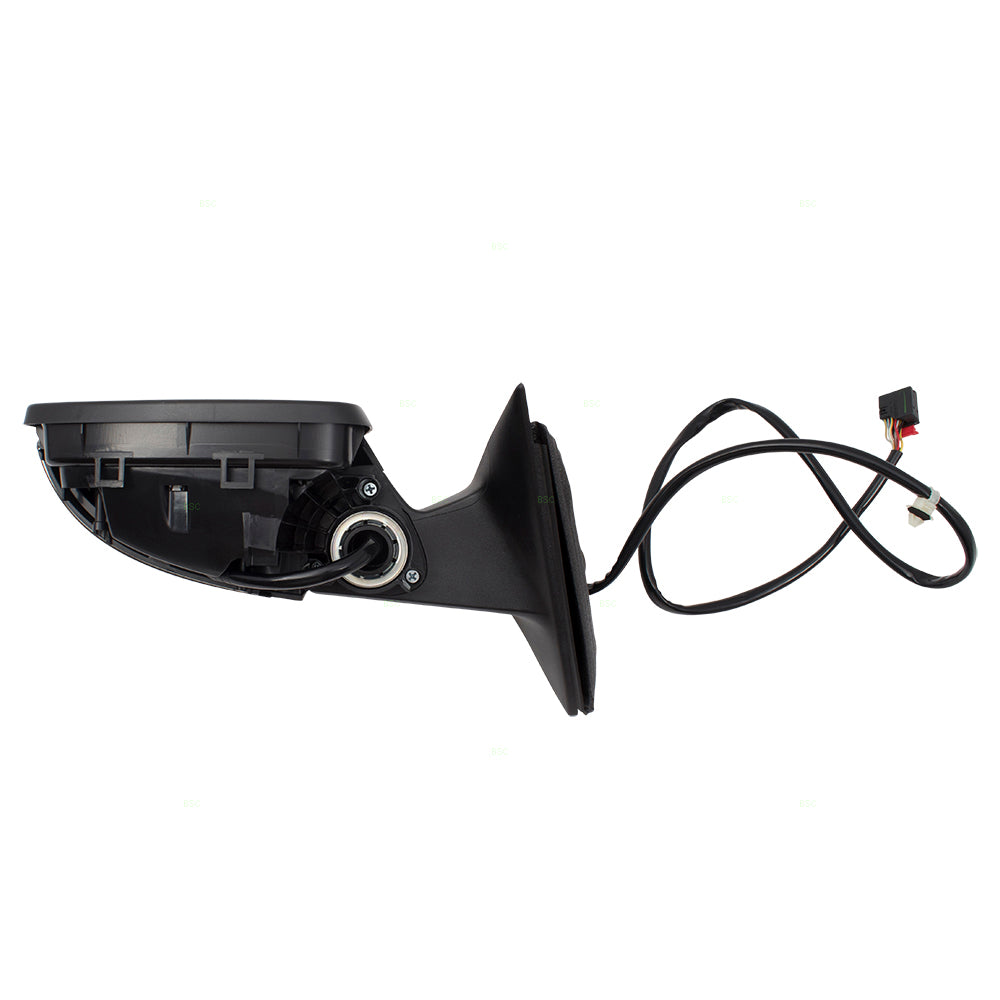 Brock Replacement Passengers Power Side View Mirror Heated Signal Memory Compatible with 2012 2013 2014 2015 Passat 561857508S9B9