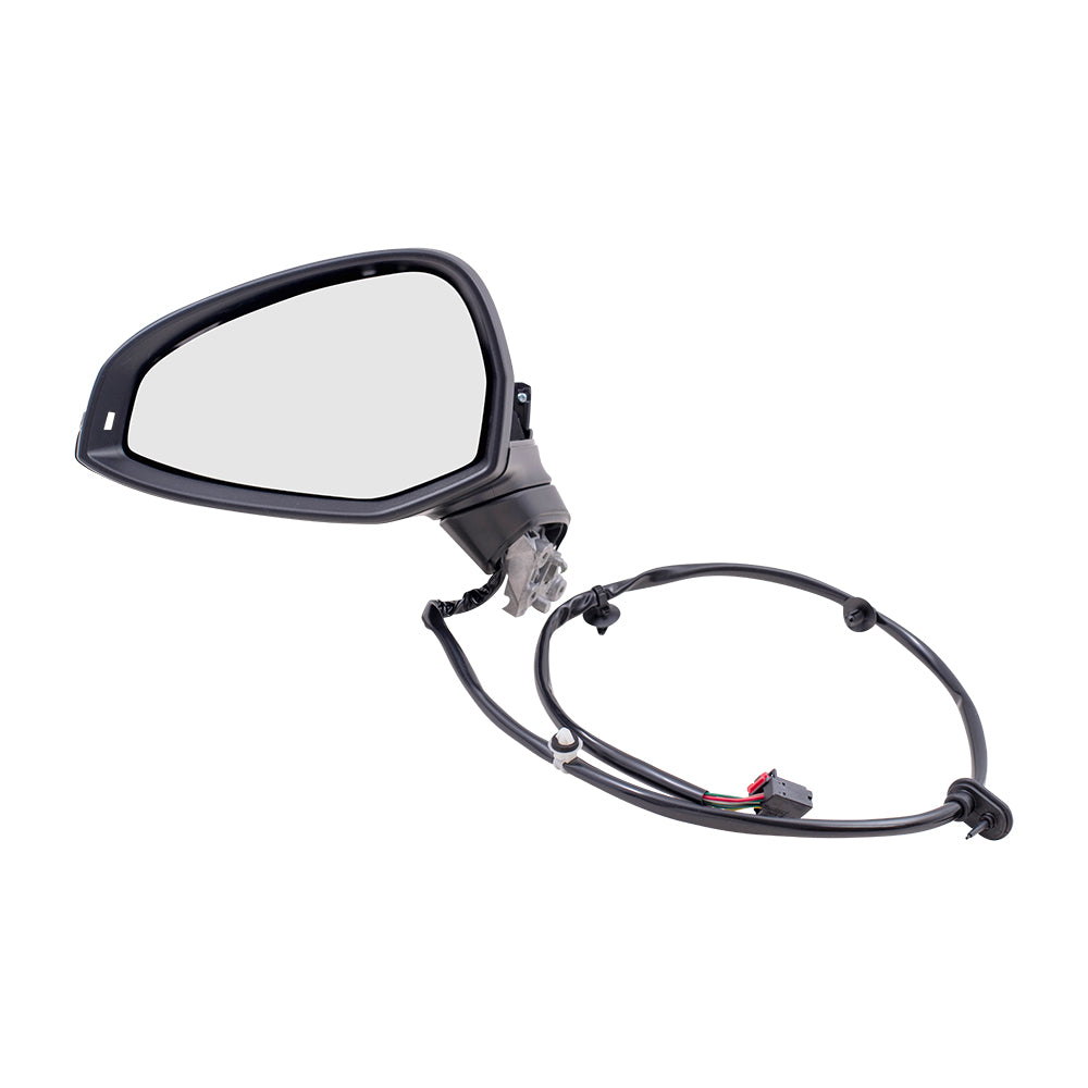 Brock Replacement Driver Side Power Mirror w/ Heat Signal Compatible with 17-19 A4 17-19 A4 Allroad 18-19 S4