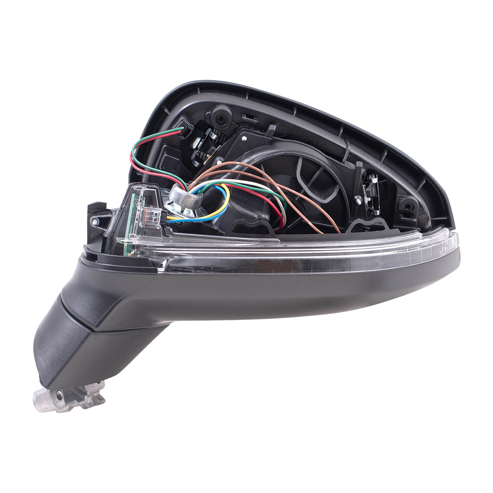 Brock Replacement Driver Side Power Mirror w/ Heat Signal Compatible with 17-19 A4 17-19 A4 Allroad 18-19 S4