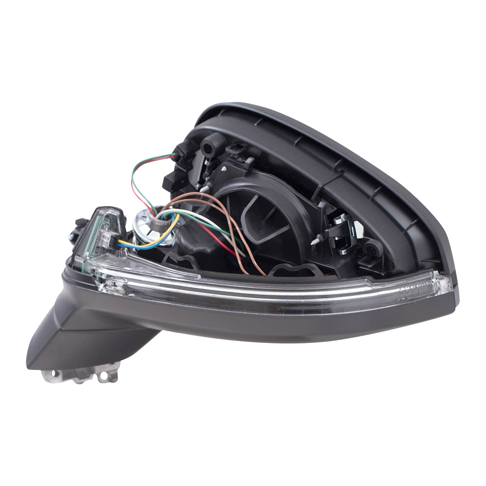 Brock Replacement Driver Side Power Mirror w/ Heat Signal Compatible with 17-19 A4 17-19 A4 Allroad 18-19 S4