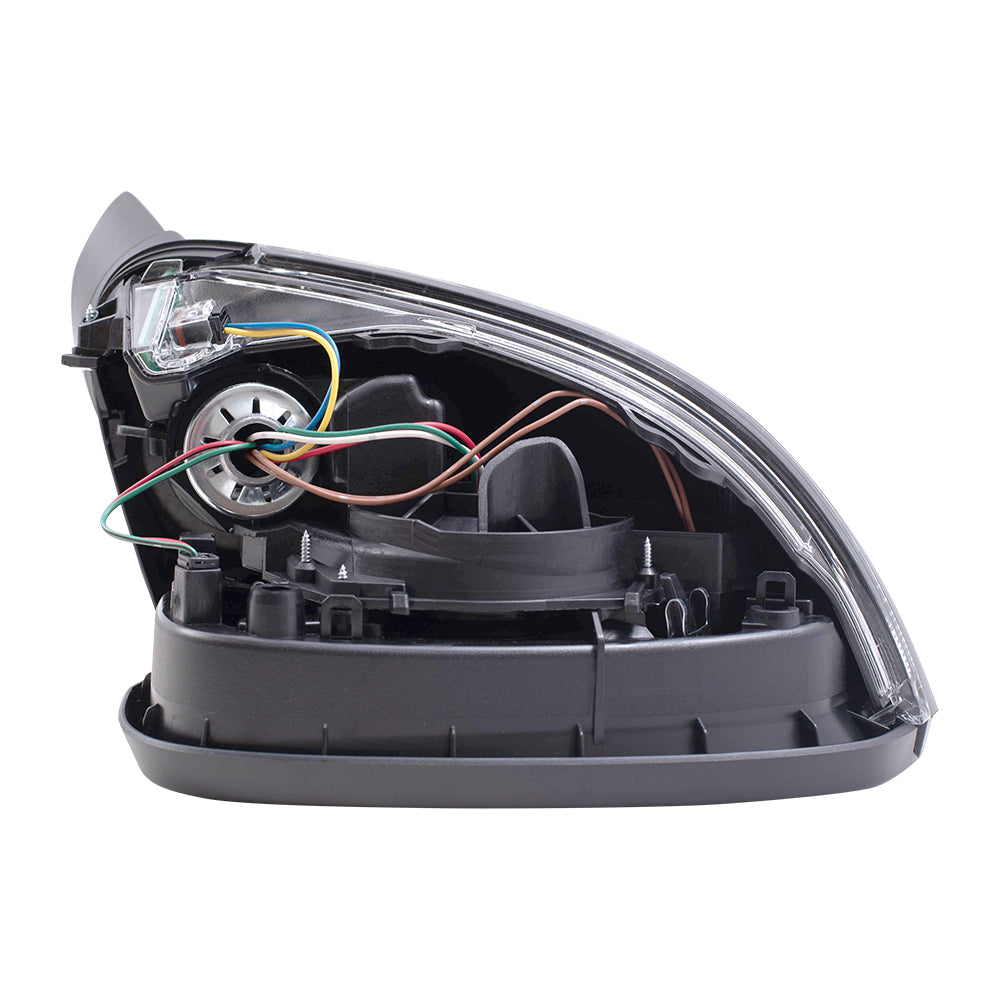 Brock Replacement Passenger Side Power Mirror w/ Heat Signal Compatible with 17-19 A4 17-19 A4 Allroad 18-19 S4
