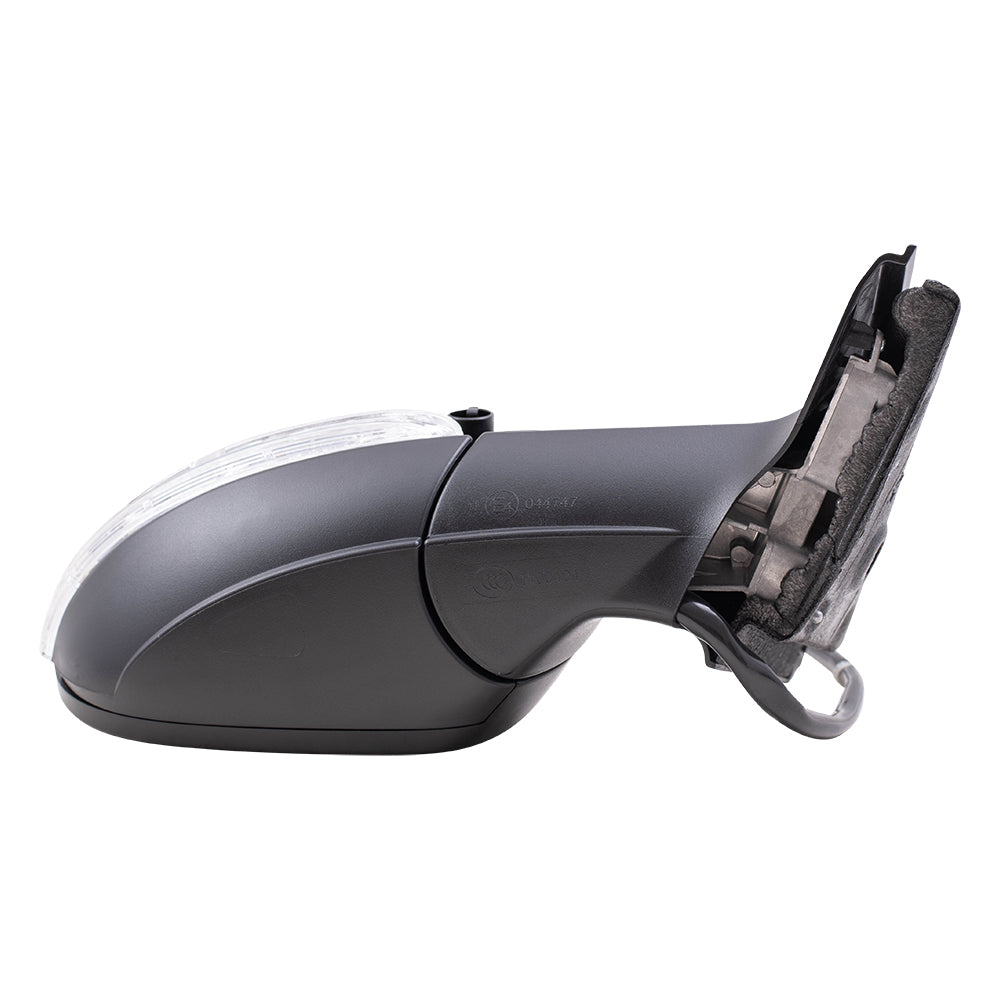 Brock Aftermarket Replacement Passenger Right Power Mirror Paint to Match Gray with Heat-Signal-Memory-Manual Fold without Blind Spot Detection Compatible with 2011-2018 Volkswagen Jetta