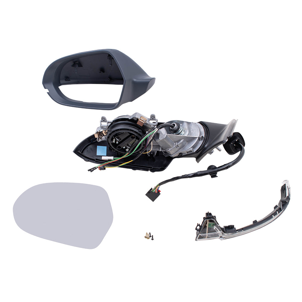 Brock Replacement Driver Power Mirror Heated Memory Signal Compatible with 2012 2013 2014 2015 2016 2017 2018 A6