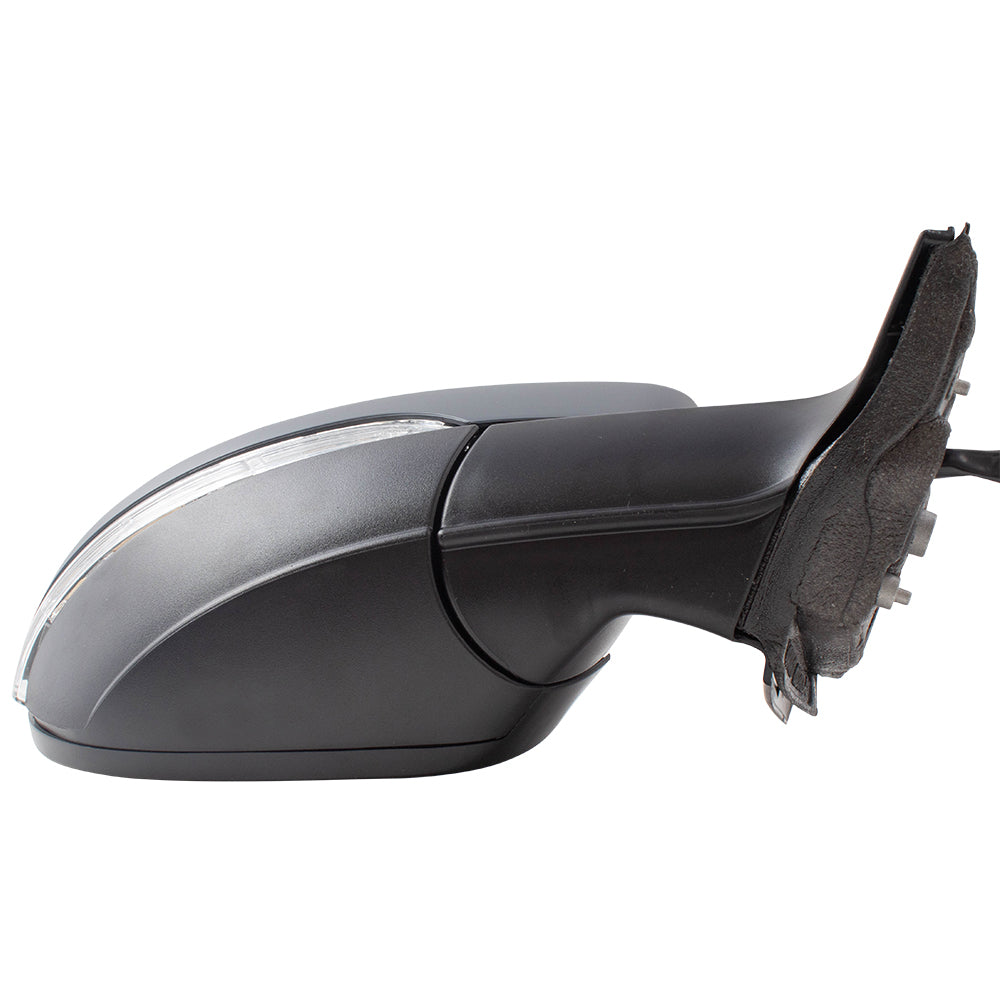Brock Replacement Passengers Power Folding Side View Mirror Heated Signal without BLIS Compatible with 2016 2017 2018 2019 Passat 561857522AB