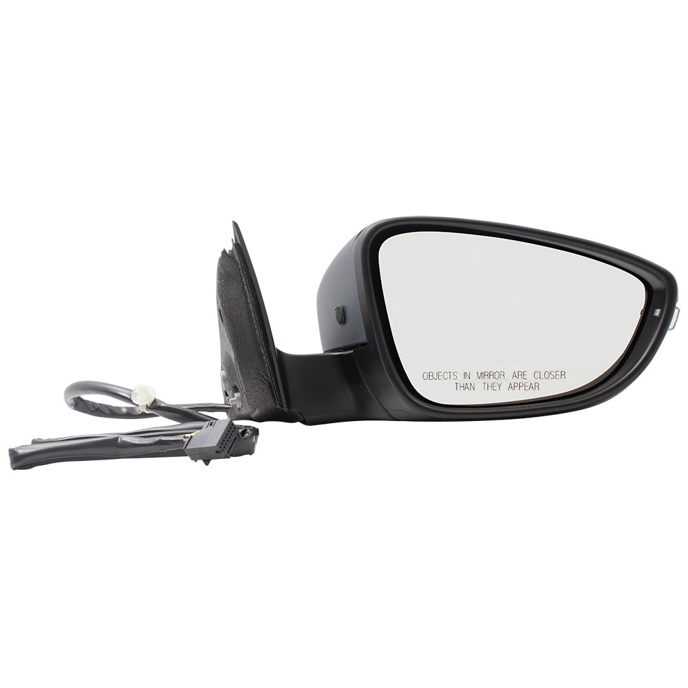 Brock Replacement Pair Set Power Folding Side View Mirrors Heated Signal Memory without BLIS Compatible with 2016 2017 2018 2019 Passat 561857507BF9B9 561857508BF9B9