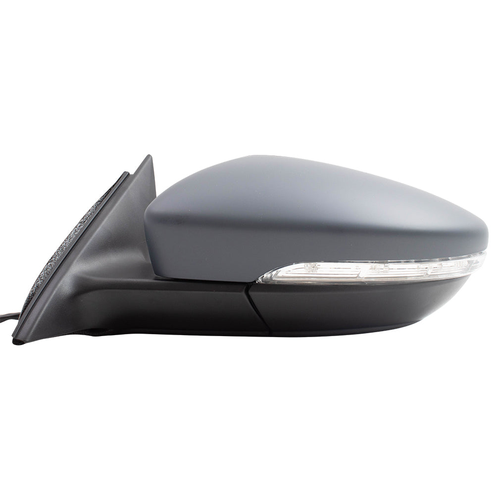 Brock Replacement Drivers Power Folding Side View Mirror Heated Signal Memory without BLIS Compatible with 2016 2017 2018 2019 Passat 561857507BF9B9