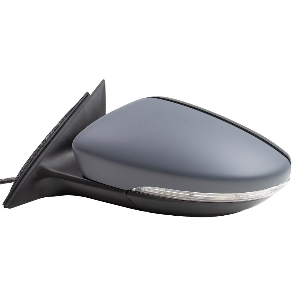 Brock Replacement Drivers Power Folding Side View Mirror Heated Signal Memory without BLIS Compatible with 2016 2017 2018 2019 Passat 561857507BF9B9