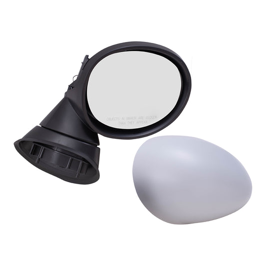 Brock Replacement Passenger Side Power Mirror Assembly w/ Heat Memory Power Folding Compatible with 17-19 Countryman