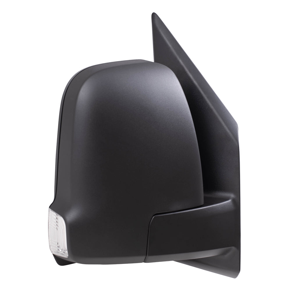 Brock Replacement Driver and Passenger Side Power Mirrors Textured Black with Heat, Signal, Blind Spot Detection & Power Fold Compatible with 2019-2020 Sprinter Cargo 1500/2500/3500 (907)