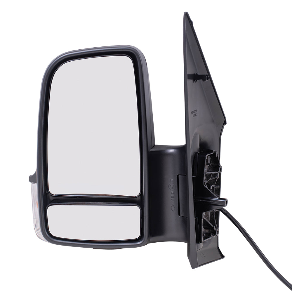 Brock Replacement Driver Side Power Mirror Short Arm with Heat, Signal & Manual Fold Compatible with 2019-2020 Sprinter Cargo 3500XD(907) & 2019-2020 Springer Cargo 4500 (907)