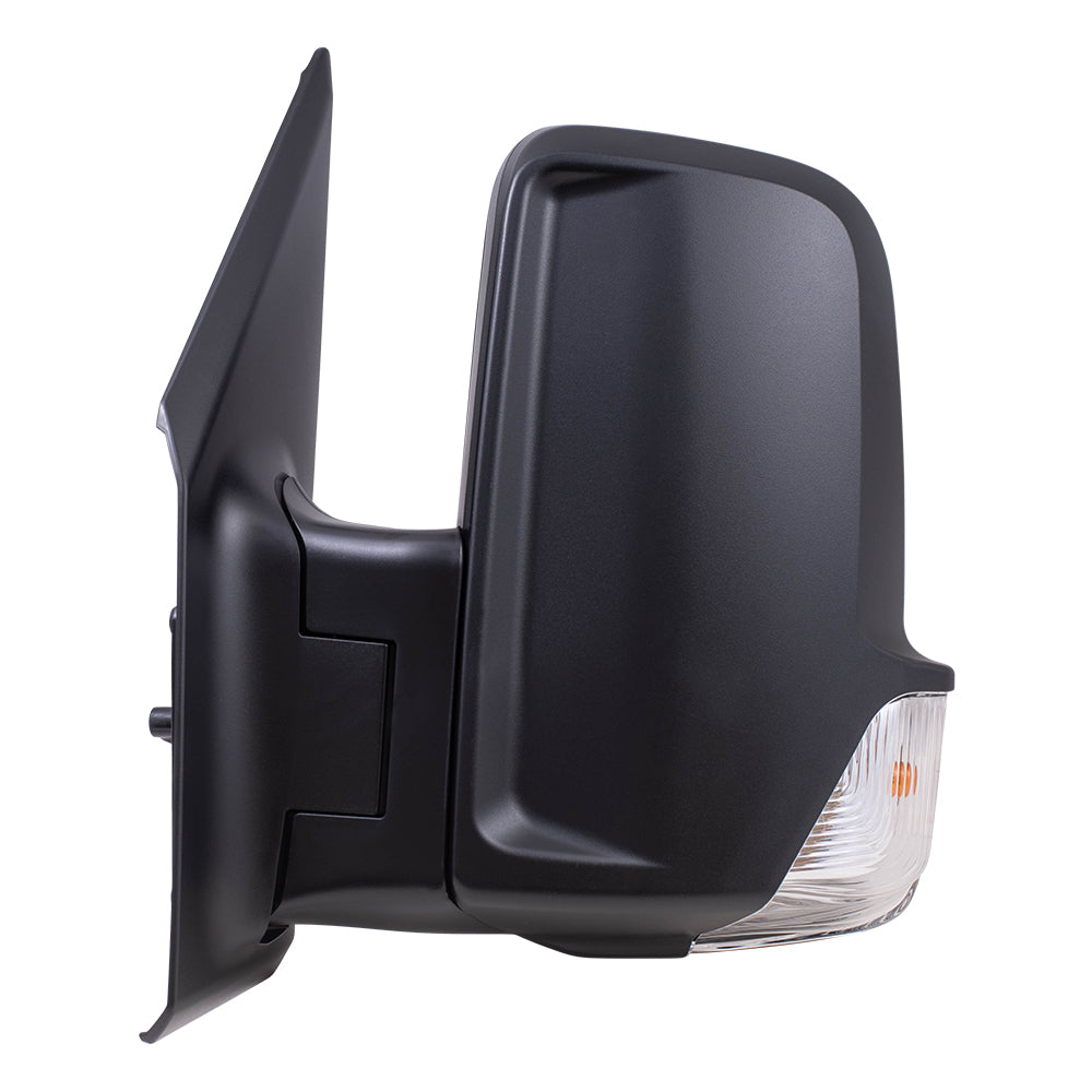Brock Replacement Driver Side Power Mirror Short Arm with Heat, Signal & Manual Fold Compatible with 2019-2020 Sprinter Cargo 3500XD(907) & 2019-2020 Springer Cargo 4500 (907)