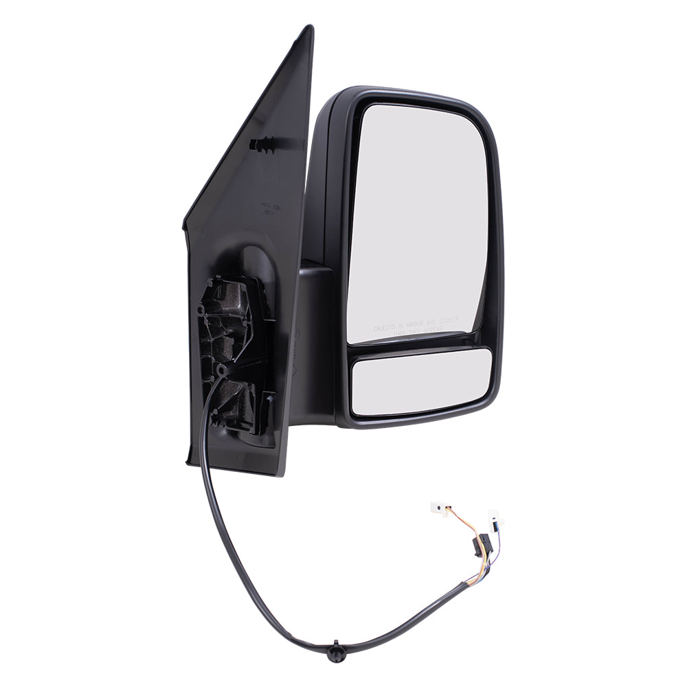 Brock Replacement Passenger Side Power Mirror Short Arm with Heat, Signal & Manual Fold Compatible with 2019-2020 Sprinter Cargo 3500XD(907) & 2019-2020 Springer Cargo 4500 (907)