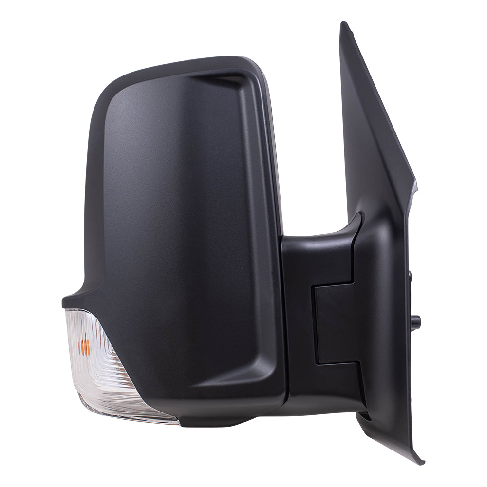 Brock Replacement Passenger Side Power Mirror Short Arm with Heat, Signal & Manual Fold Compatible with 2019-2020 Sprinter Cargo 3500XD(907) & 2019-2020 Springer Cargo 4500 (907)
