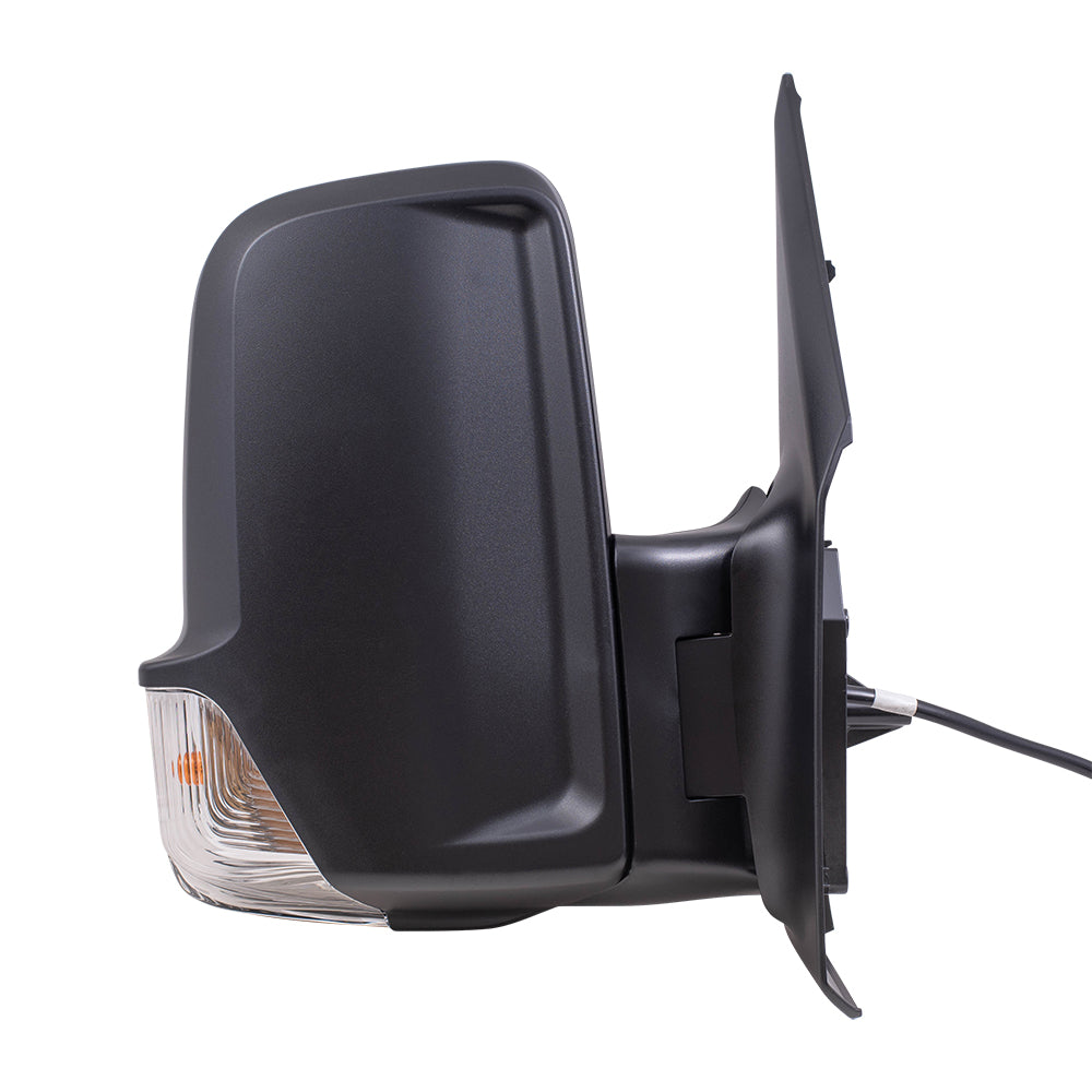 Brock Replacement Driver and Passenger Side Power Mirror Short Arms with Heat, Signal, Manual Fold & Blind Spot Detection Compatible with 2019-2020 Sprinter Cargo 3500XD (907)/ 4500 (907)